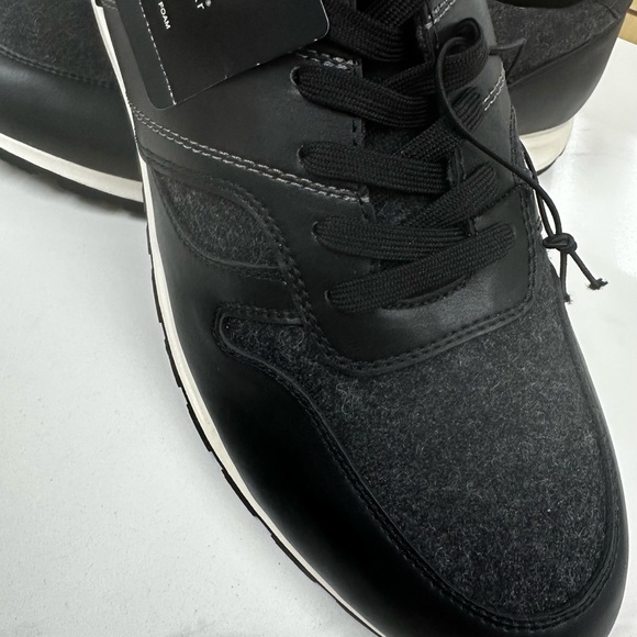 JF J.FERRAR MOTTO MENS SNEAKERS BLACK,12 MED - Picture 2 of 9